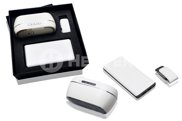 Paket Souvenir 3 Flashdisk Pulpen PEN1 Powerbank Arden Hardbox