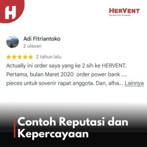 Contoh Reputasi dan Kepercayaan