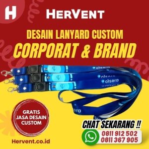 Desain Lanyard Custom Corporate & Brand