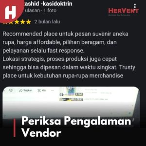 Periksa Pengalaman dan Reputasi Vendor Produksi Lanyard
