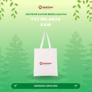 Souvenir Kantor Berkelanjutan: Tas belanja kain