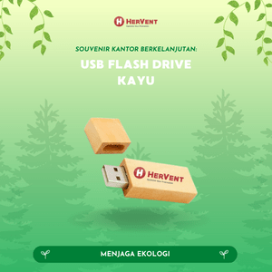 Souvenir Kantor Berkelanjutan: USB flash drive kayu