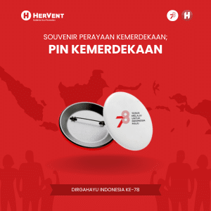 Souvenir perayaan kemerdekaan; Pin kemerdekaan-min
